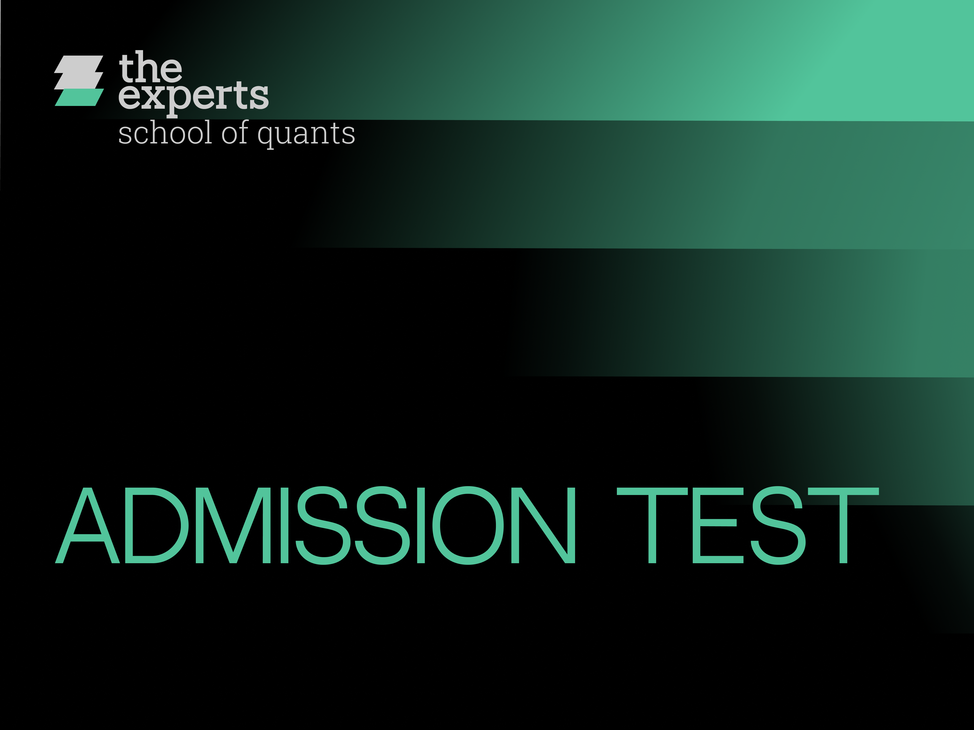 Admission Test 2025/26 - 2